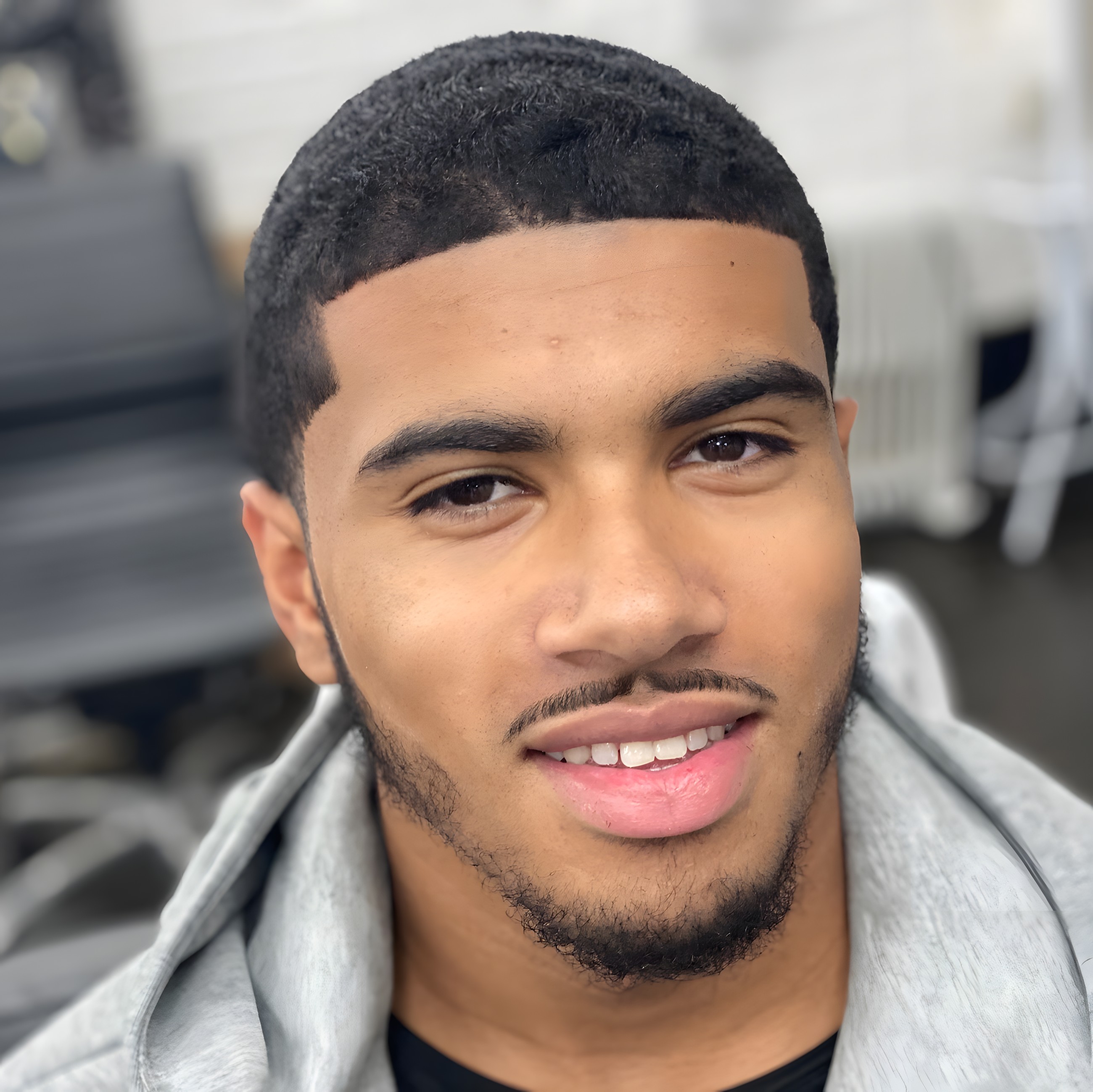 Fresh haircut and beard finished at Fade Fabric